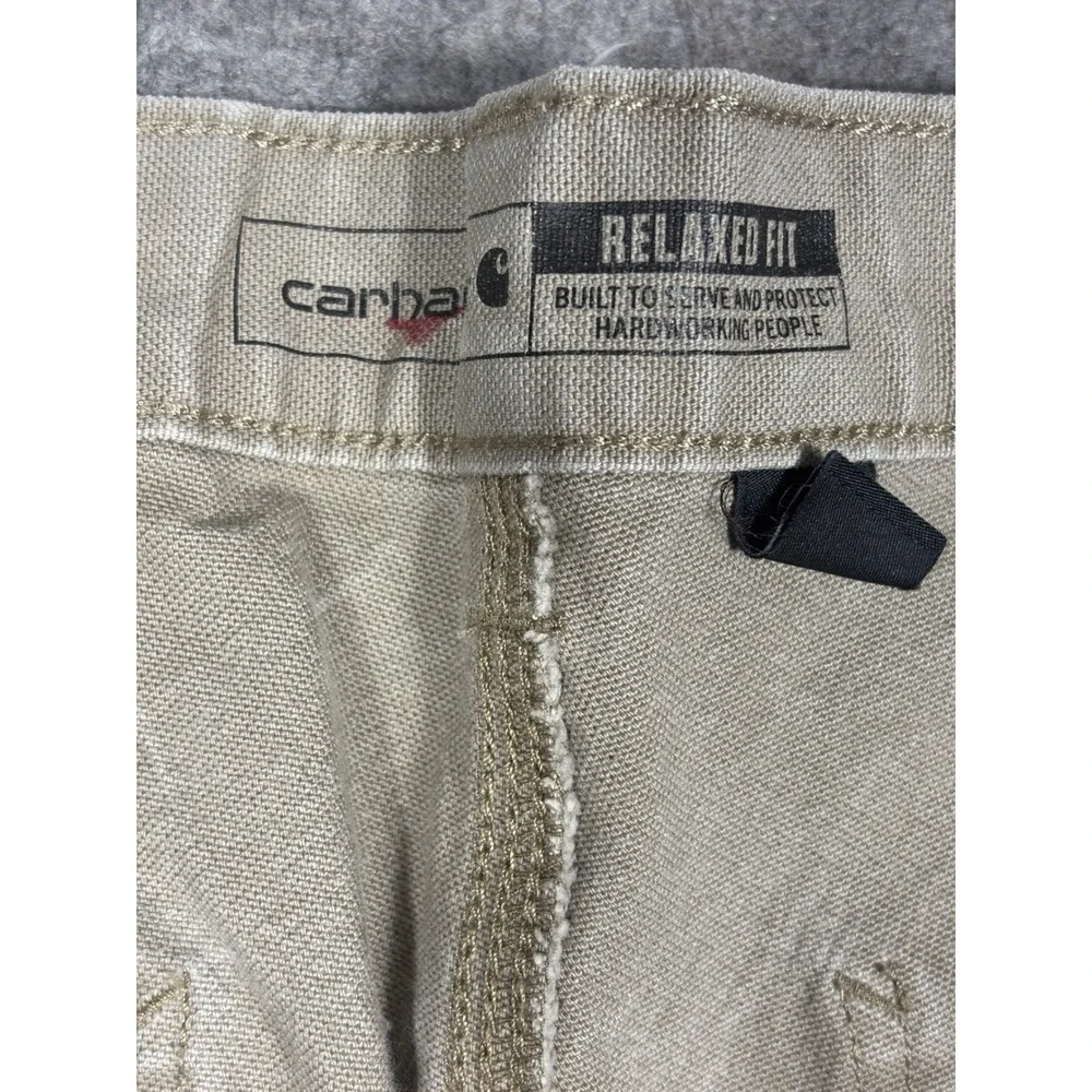 Carhartt Rugged Flex Relaxed Fit Duck Utility Work Pants Tan BN3279-M 34x30